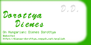 dorottya dienes business card